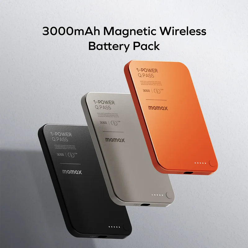 Momax 1-Power Q.Pass 3000mAh Magnetic Wireless Battery Pack