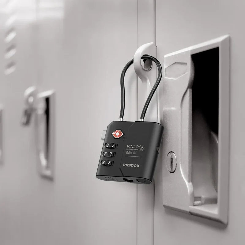 MOMAX PinLock Find My Locator with TSA Padlock