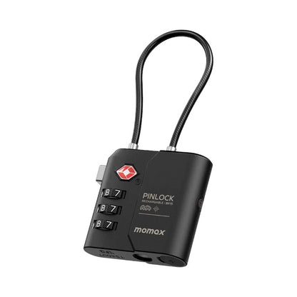 MOMAX PinLock Find My Locator with TSA Padlock