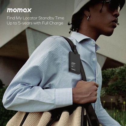 MOMAX 1-Power Badge+ Emergency Power Bank With Find My Locator