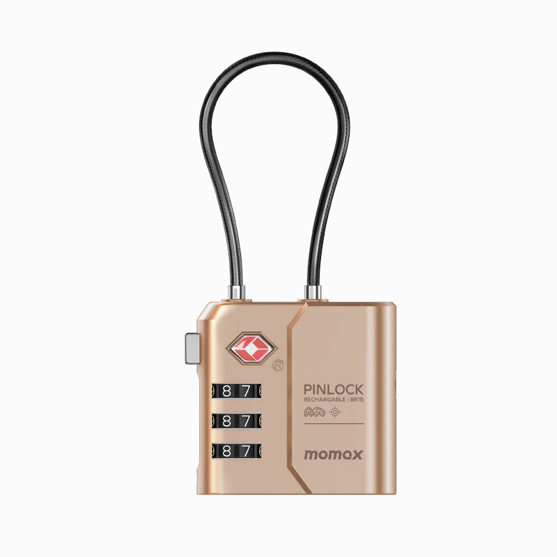MOMAX PinLock Find My Locator with TSA Padlock