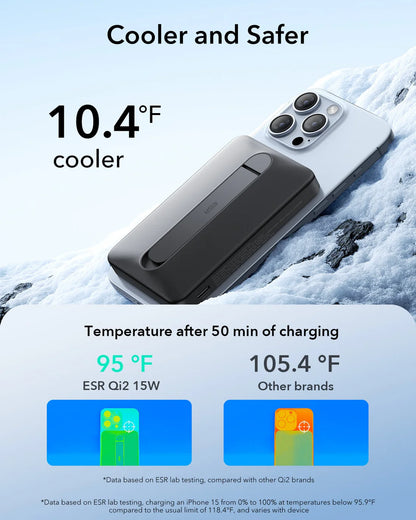 ESR Qi2 MagSlim Kickstand Power Bank (10000 mAh)