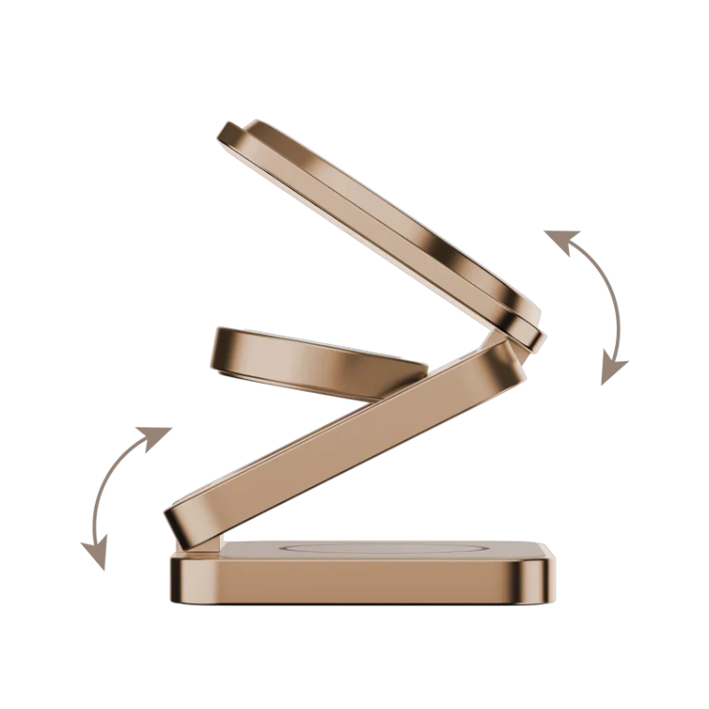 MOMAX  Q2.Mag 3-in-1 Foldable Qi2 15W Magnetic Wireless Charging Stand