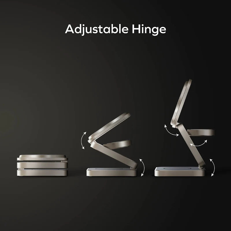 MOMAX  Q2.Mag 3-in-1 Foldable Qi2 15W Magnetic Wireless Charging Stand
